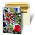 3D Lenticular Personalized Christmas Card Image w/ Christmas Ornament